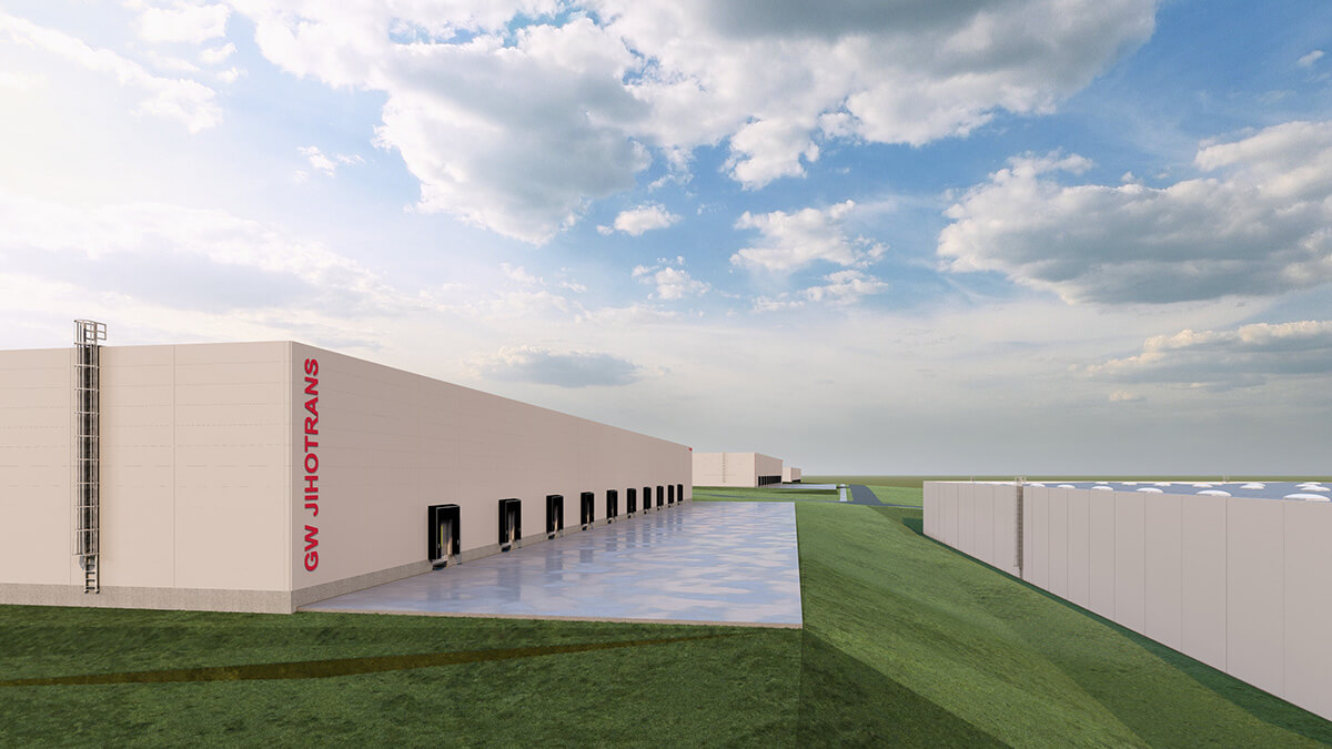 Architektonická vizualizace areálu